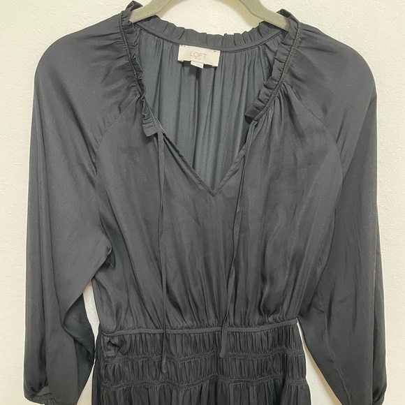 Loft Outlet Classic Black Dress Size 0 - Picture 2 of 5